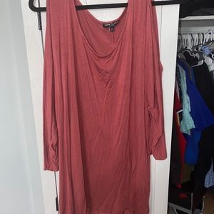Plus Size Cold Shoulder Shirt